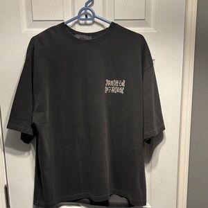 Men's Black Graphic Short-Sleeve Crewneck Tee